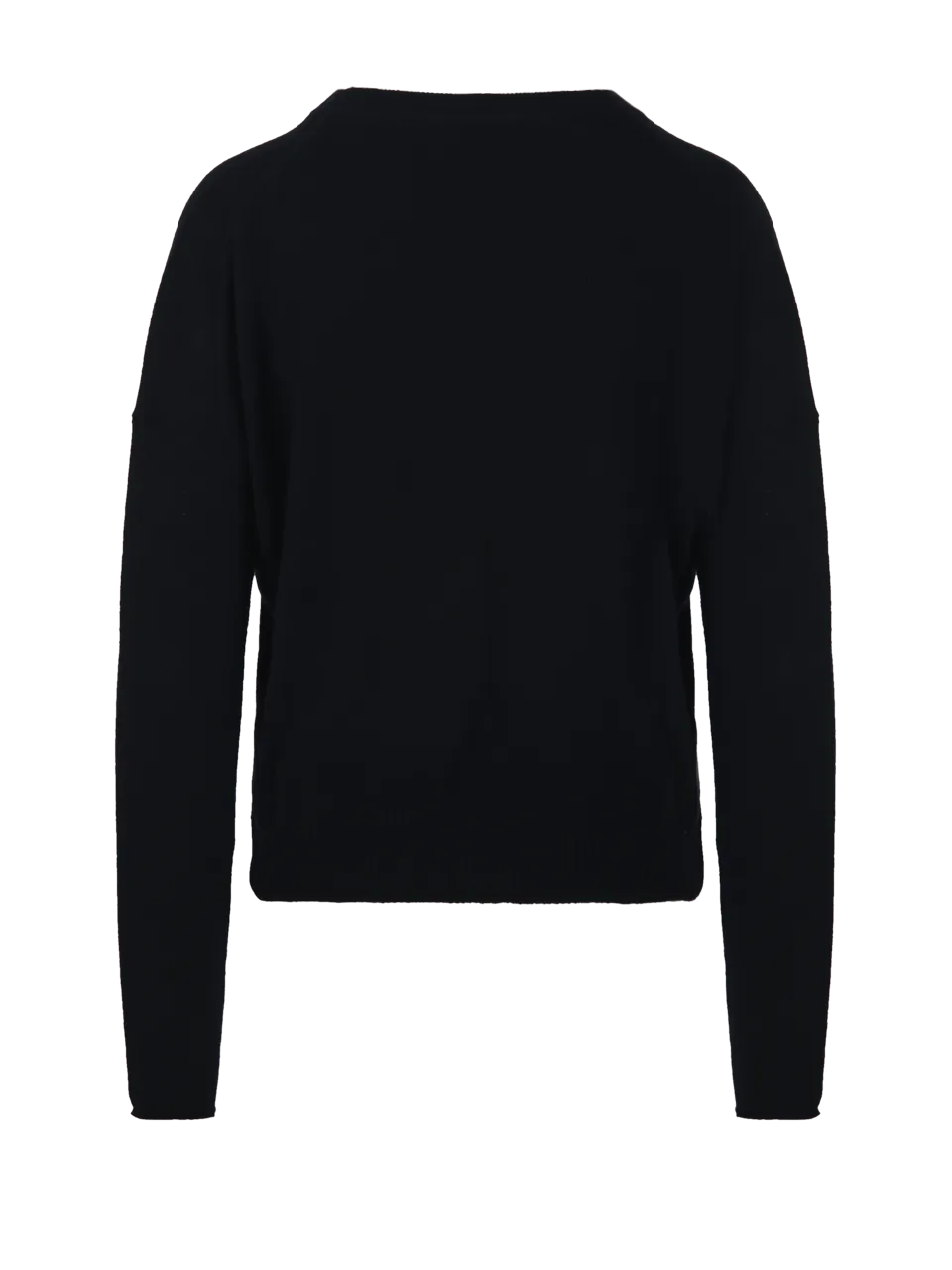 WOMAN ALLUDE BLACK CASHMERE SWEATER