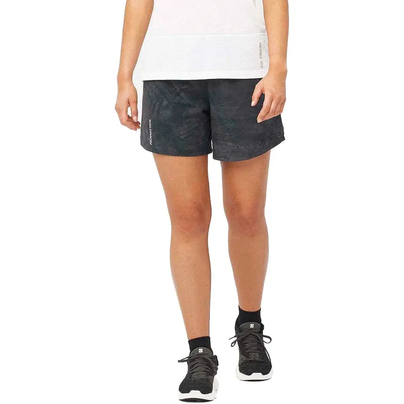 Women's Salomon Shorts CROSS 5 PERISCOPE / AO / DEEP BLACK